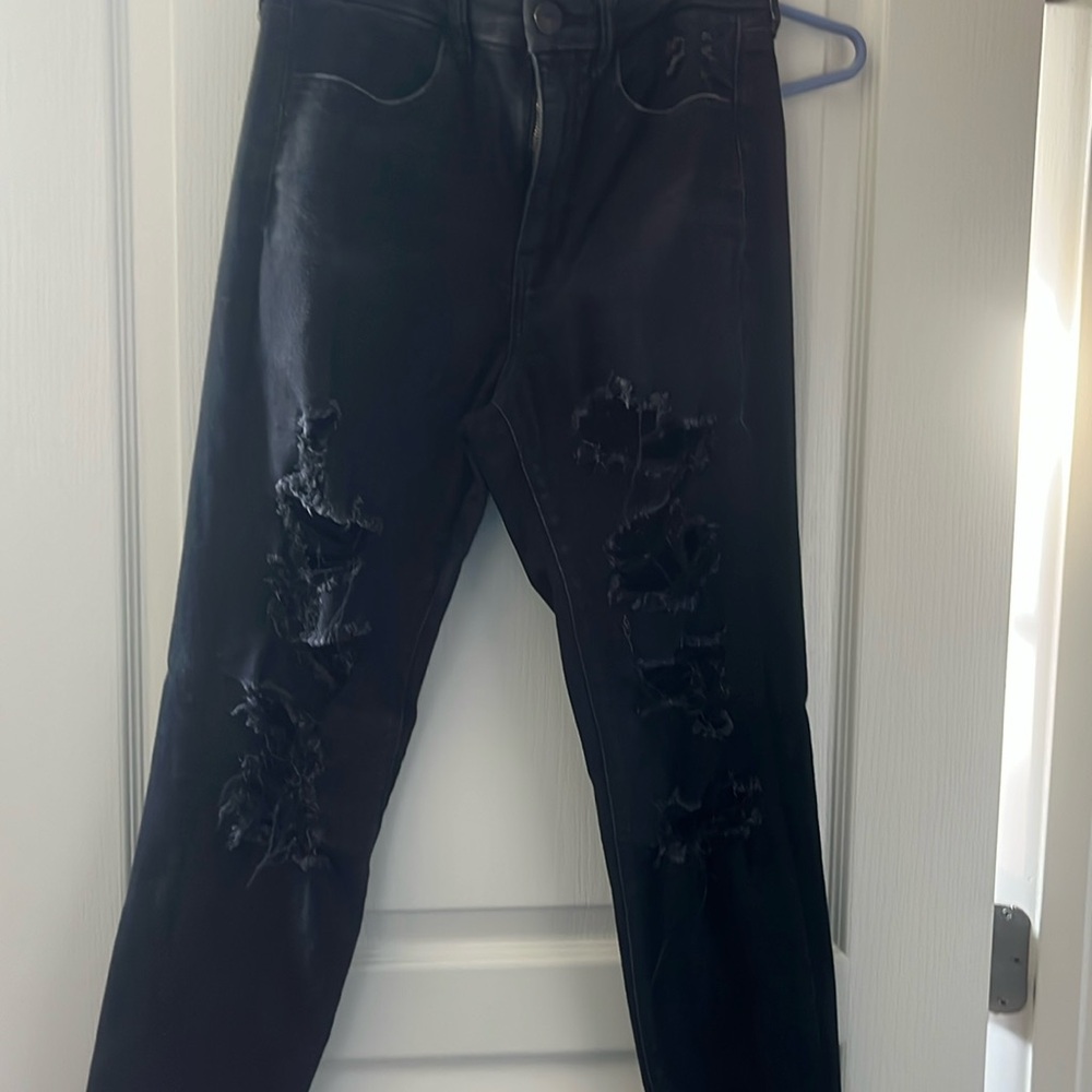 AE black skinny jeans
